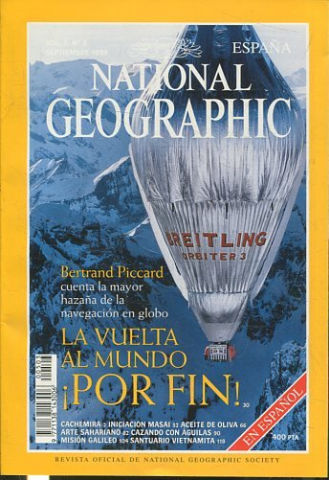 NATIONAL GEOGRAPHIC ESPAÑA. VOL. 5, Nº 3. SEPTIEMBRE 1999. LA VUELTA AL MUNDO ¡POR FIN!