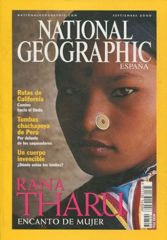 NATIONAL GEOGRAPHIC ESPAÑA. VOL. 7, Nº 3. SEPTIEMBRE 2000. RANA THARU ENCANTO DE MUJER.