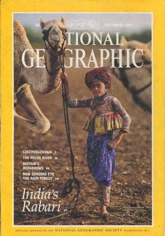 NATIONAL GEOGRAPHIC. SEPTEMBER 1993. INDIA'S RABARI.