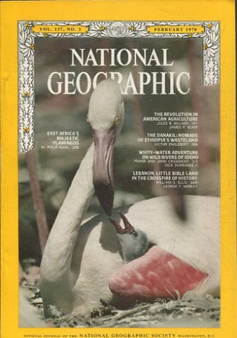 NATIONAL GEOGRAPHIC VOL. 137, Nº 2. FEBRUARY 1970.THE REVOLUTION IN AMERICAN AGRICULTURE. THE DANAKIL: NOMADS OF ETHIAPIA'S WASTELAND.