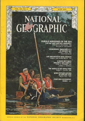 NATIONAL GEOGRAPHIC. VOL. 141, Nº 6. JUNE 1972. FRAGILE NURSERIES OF THE SEA CAN WE SAVE OUR SALT MARSHES?