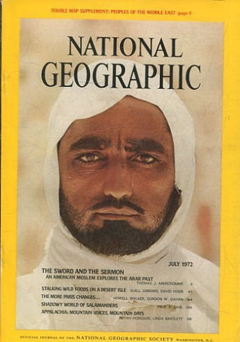 NATIONAL GEOGRAPHIC. VOL. 142, Nº 1. JULY 1972. THE SWORD AND THE SERMON.