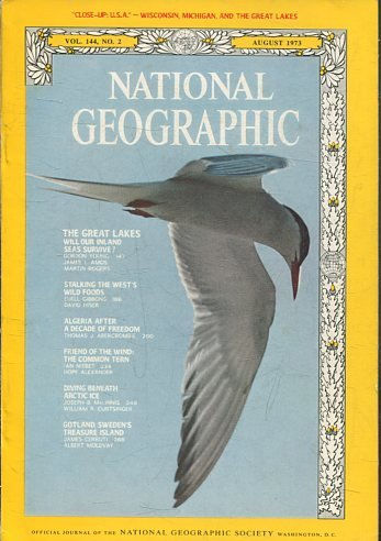 NATIONAL GEOGRAPHIC  VOL 144, No. 2 AUGUST 1973. THE GREAT LAKES.