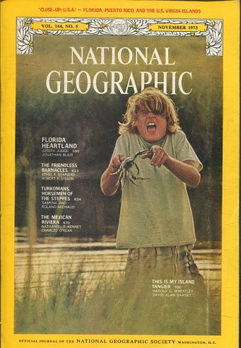 NATIONAL GEOGRAPHIC  VOL 144, No. 5 NOVEMBER 1973. FLORIDA HEARTLAND.