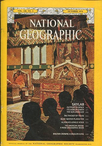 NATIONAL GEOGRAPHIC  VOL 146 No.4 OCTOBER 1974. SKYLAB.