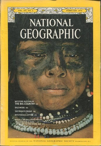 NATIONAL GEOGRAPHIC  VOL 147, No.2  FEBRUARY 1975. WESTERN AUSTRALIA. THE BIG COUNTRY.