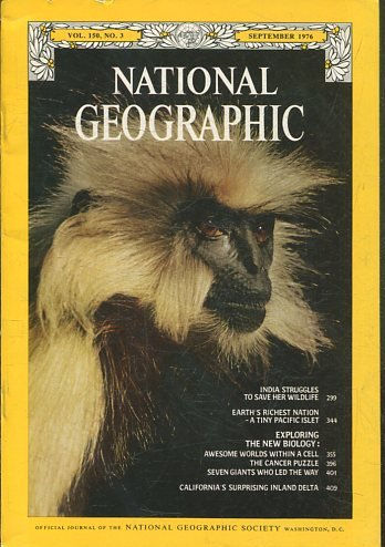 NATIONAL GEOGRAPHIC  VOL 150, No. 3 SEPTEMBER 1976.  INDIA STRUGGLES.