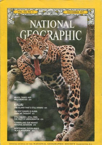 NATIONAL GEOGRAPHIC. VOL. 152, Nº 5. NOVEMBER 1977. BRAZIL TAMES HER WILD FRONTIER.