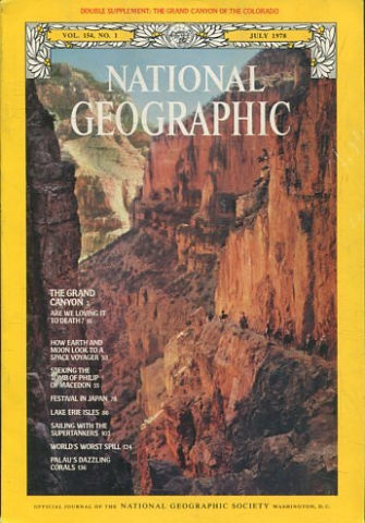 NATIONAL GEOGRAPHIC. VOL. 154, Nº 1. JULY 1978. THE GRAND CANYON.