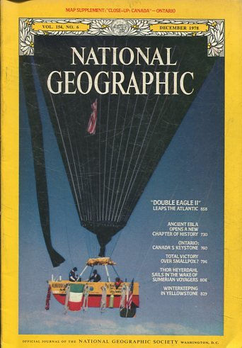 NATIONAL GEOGRAPHIC  VOL 154, No. 6 DECEMBER 1978. DOUBLE EAGLE II.