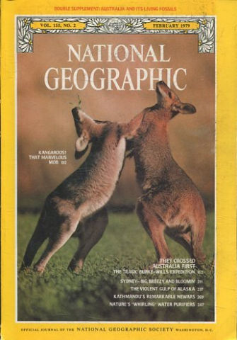 NATIONAL GEOGRAPHIC VOL. 155, Nº 2. FEBRUARY 1979. KANGAROOS! THAT MARVELOUS MOB.