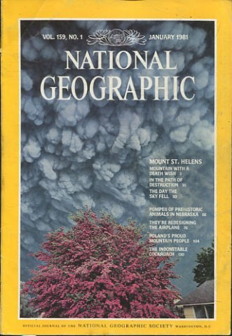 NATIONAL GEOGRAPHIC. VOL. 159, Nº 1. JANUARY 1981. MOUNT ST. HELENS.