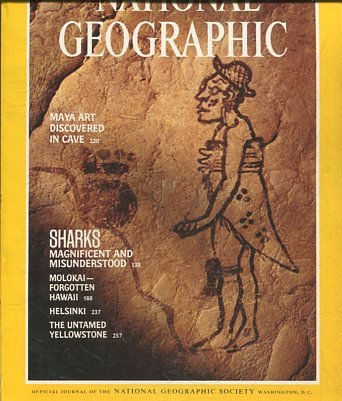 NATIONAL GEOGRAPHIC. VOL. 160, Nº 2. AUGUST 1981. MAYA ART DISCOVERED IN CAVE.