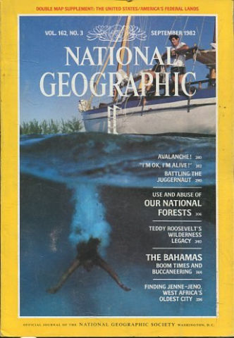 NATIONAL GEOGRAPHIC. VOL. 162, Nº 3. SEPTEMBER 1982. AVALANCHE!