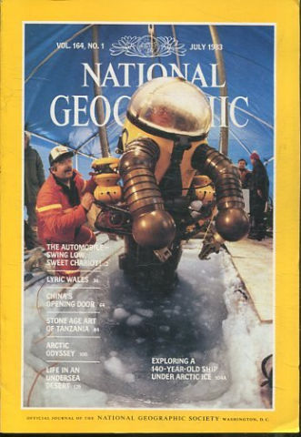 NATIONAL GEOGRAPHIC VOL. 164, Nº 1. JULY 1983. THE AUTOMOBILE SWING LOW, SWEET CHARIOT!