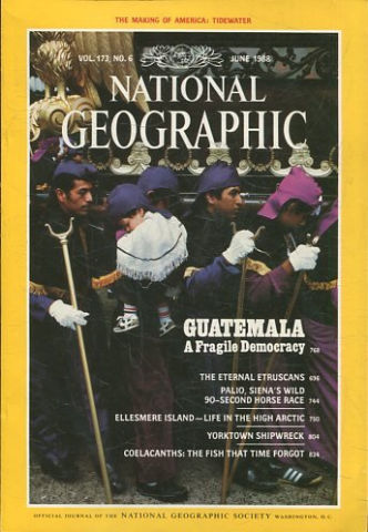 NATIONAL GEOGRAPHIC VOL. 173, Nº 6. JUNE 1988. GUATEMALA A FRAGILE DEMOCRACY.