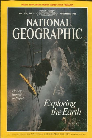 NATIONAL GEOGRAPHIC VOL. 174, Nº 5. NOVEMBER 1988. EXPLORING THE EARTH.