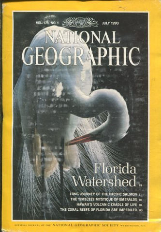 NATIONAL GEOGRAPHIC. VOL. 178, Nº 1. JULY 1990. FLORIDA WATERSHED.