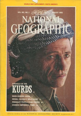 NATIONAL GEOGRAPHIC. VOL. 182, Nº 2. AUGUST 1992. STRUGGLE OF THE KURDS.