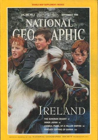 NATIONAL GEOGRAPHIC VOL. 186, Nº 3.  SEPTEMBER 1994. IRELAND.