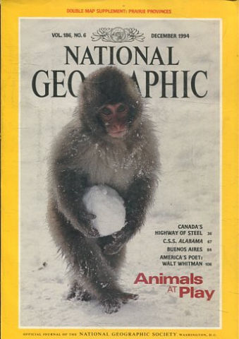 NATIONAL GEOGRAPHIC VOL. 186, Nº 6. DECEMBER 1994. ANIMALS AT PLAY.