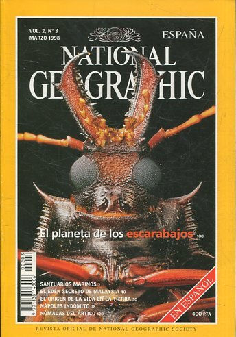 NATIONAL GEOGRAPHIC  VOL 2, No.3 MARZO 1998. EL PLANETA DE LOS ESCARABAJOS.