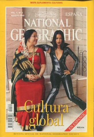 NATIONAL GEOGRAPHIC VOL. 5, Nº 2. AGOSTO 1999. CULTURA. CULTURA GLOBAL. TRES CIUDADES. CULTURAS AMENAZADAS. ARTE EN PELIGRO. ESCRITURA.