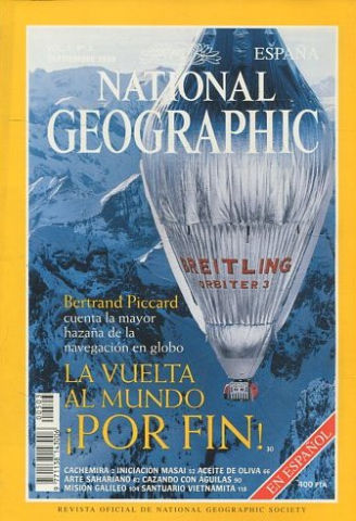 NATIONAL GEOGRAPHIC VOL. 5, Nº 3. SEPTIEMBRE 1999. CACHEMIRA. EN GLOBO. MASAI. ACEITE. ARTE SAHARIANO. CAZANDO CON AGUILAS. GALILEO. TAM DAO.