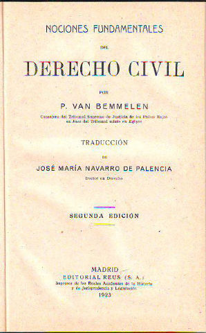 NOCIONES FUNDAMENTALES DEL DERECHO CIVIL.