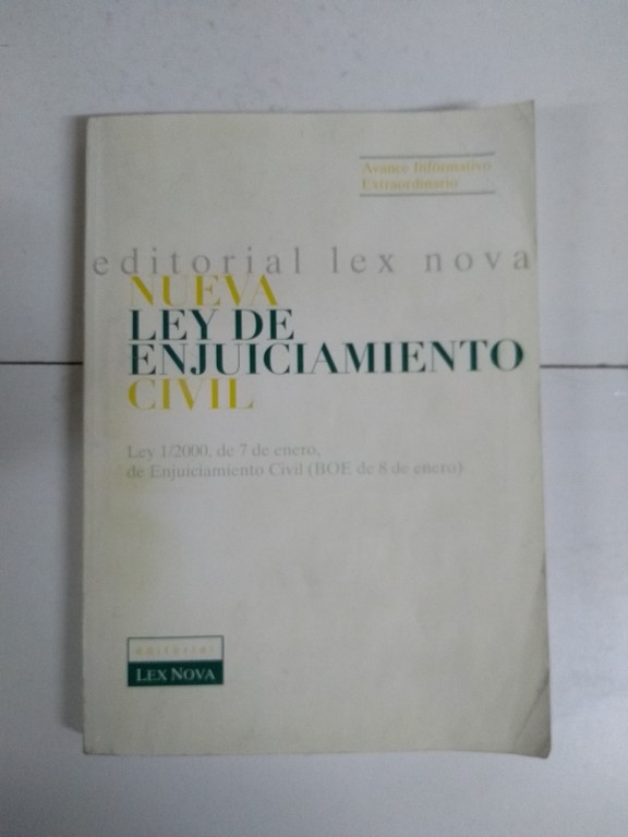 Nueva ley de Enjuiciamiento Civil