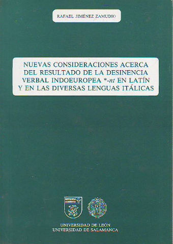 NUEVAS CONSIDERACIONES ACERCA DEL RESULTADO DE LA DESINENCIA VERBAL INDOEUROPEA *-NT EN LATIN Y EN LAS DIVERSAS LENGUAS ITALICAS.