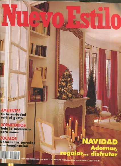 NUEVO ESTILO  Nº 225 DICIEMBRE 1996. NAVIDAD. ADORNAR, REGALAR.. DISFRUTAR.