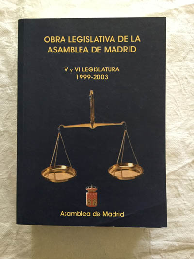 Obra legislativa de la Asamblea de Madrid