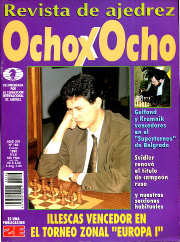 OCHO X OCHO REVISTA DE AJEDREZ. Nº 166, ENERO 1996.