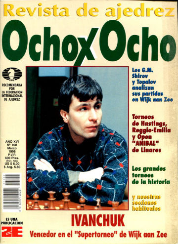 OCHO X OCHO REVISTA DE AJEDREZ. Nº 168, MARZO 1996.