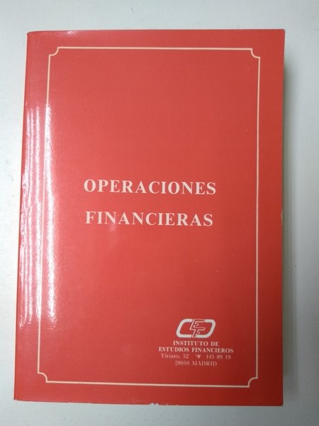 Operaciones financieras