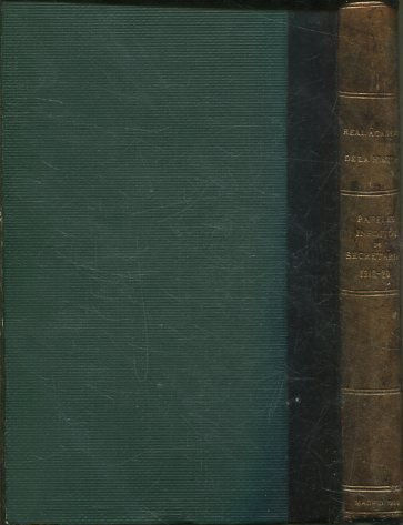 PAPELES HISTORICOS INEDITOS DEL ARCHIVO DE LA SECRETARIA DE LA REAL ACADEMIA DE LA HISTORIA. MAYO 1918- JUNIO 1920.