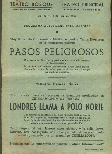 PASOS PELIGROSOS/ NO-DO / LONDRES LLAMA A POLO NORTE.