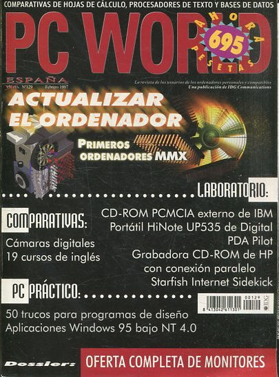 PC WORLD Nº 129 FEBRERO 1997. ACTUALIZAR EL ORDENADOR.