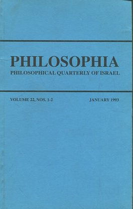 PHILOSOPHIA. PHILOSOPHICAL QUARTERLY OF ISRAEL.