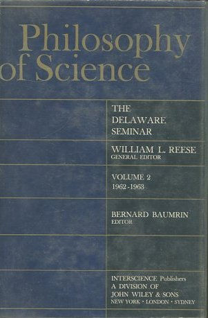 PHILOSOPHY OF SCIENCE. VOL: 2. 1962-1963.