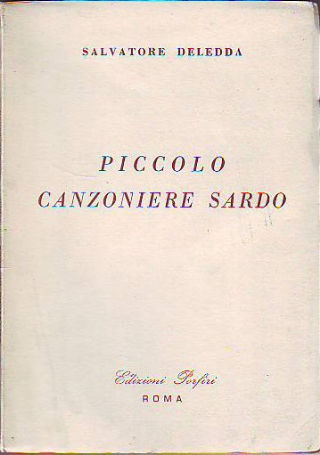 PICCOLO CANZIONERE SARDO.