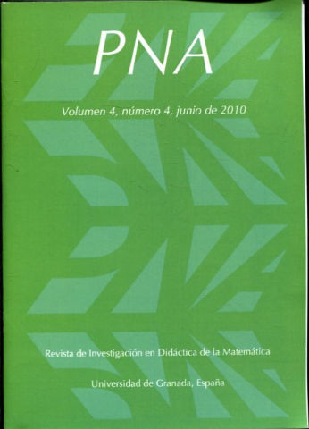 PNA. REVISTA DE INVESTIGACION DIDACTICA DE LA MATEMATICA. VOLUMEN 4, NUMERO 4.