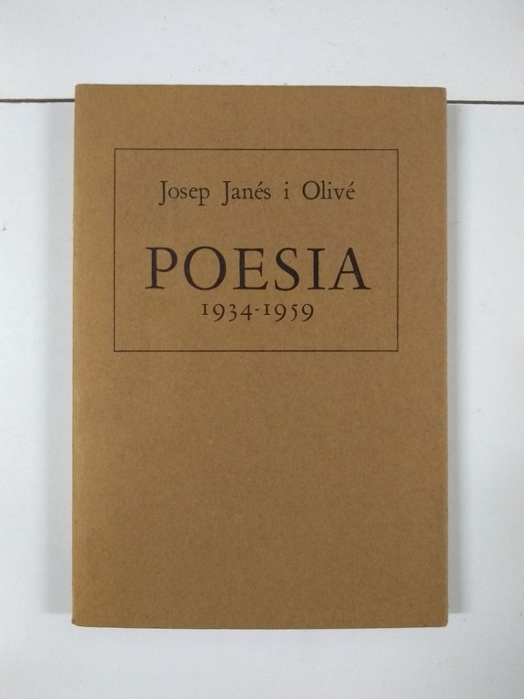 Poesía 1934 – 1959