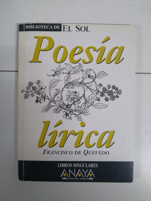 Poesía lírica