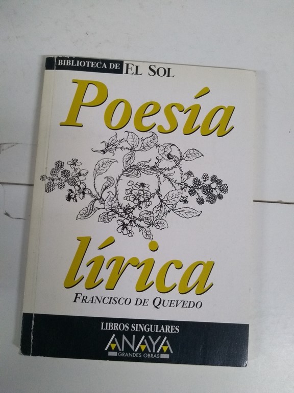 Poesía lírica