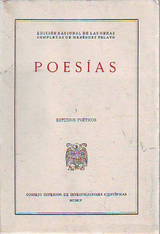 POESÍAS. TOMO I.