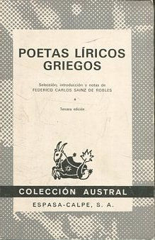 POETAS LIRICOS GRIEGOS.