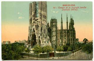 POSTAL ANTIGUA DE BARCELONA. 79. TEMPLO DE LA SAGRADA FAMILIA.