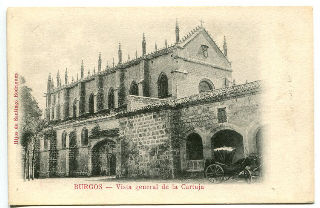 POSTAL ANTIGUA DE BURGOS: VISTA GENERAL DE LA CARTUJA/OLD POSTCARD OF BURGOS: VISTA GENERAL DE LA CARTUJA.